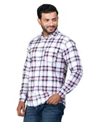 Poly Cotton Full Sleeves Chequered Shirt for Men 