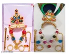 Laddu Gopal Ji Mukut Set, Pack of 2 