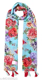 Poly Chiffon Printed Scarves for Women 