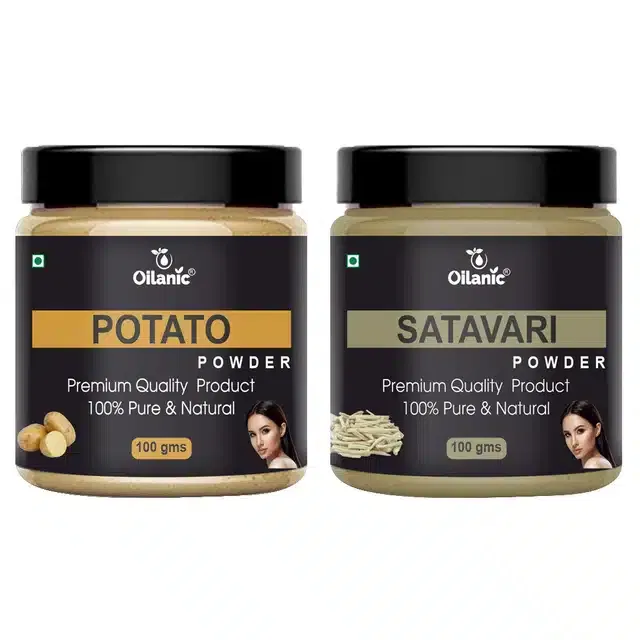 Natural Potato & Shatavari Powder for Skin & Hair (Pack of 2, 100 g)
