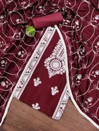 Vichitra Silk Unstitched Dress Material for Women 