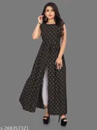 Crepe Printed Kurti for Women 