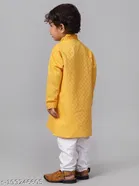 Cotton Blend Kurta with Pyjamas for Boys 