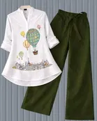 Stylish Printed Kurta Palazzo Set for Women 