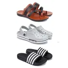Combo of Flipflops with Clogs & Sliders for Men 