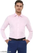 Cotton Blend Solid Full Sleeves Shirt for Men 