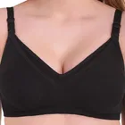 Cotton Blend Solid Non Padded Feeding Bra for Women 