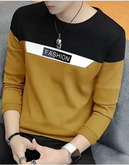 Best Hot Selling Cotton Blend Full Sleeves T-Shirt For Men (Multicolor, M) (R-124)