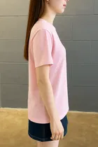 Cotton Blend Printed T-Shirt for Women 