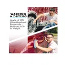 Winberg Car Cleaning Combo Pack Microfiber Towel 3 pcs, 1 Carpet Brush, 1 Cleaning Microfiber Sponge, 1 Glass Wiper, 1 Microfiber Cleaning Glove full Interior and Exterior Cleaning Kit &1 Dream Catcher 