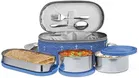 MILTON Corporate Stainless Steel ,(2 x 280 ml, 472 ml),Blue 3 Containers Lunch Box  (1032 ml, Thermoware, Pack of 1)