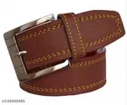 Pu Belt & Wallet Combo for Men, Brown