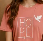 Cotton Blend Printed T-Shirt for Women 